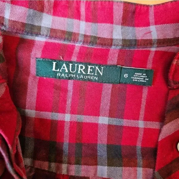 Vintage Lauren by Ralph Lauren Plaid Dress - Picture 3 of 10